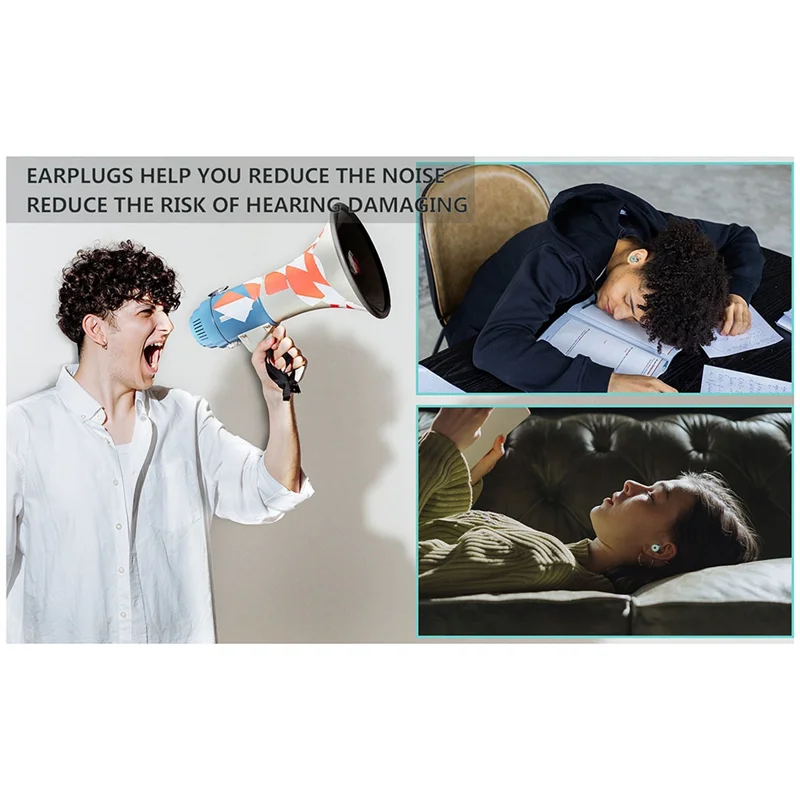 

AS95-вкладыши для сна с шумоподавлением, супер мягкие, многоразовые, защита слуха из гибкого силикона, шумоподавление