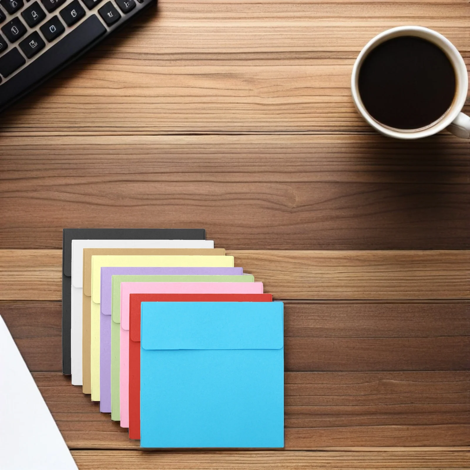 

100 шт., маленькие конверты из крафт-бумаги, пустые конверты для приглашения, поздравительные открытки, держатель для монет, ключей, бумажные конверты