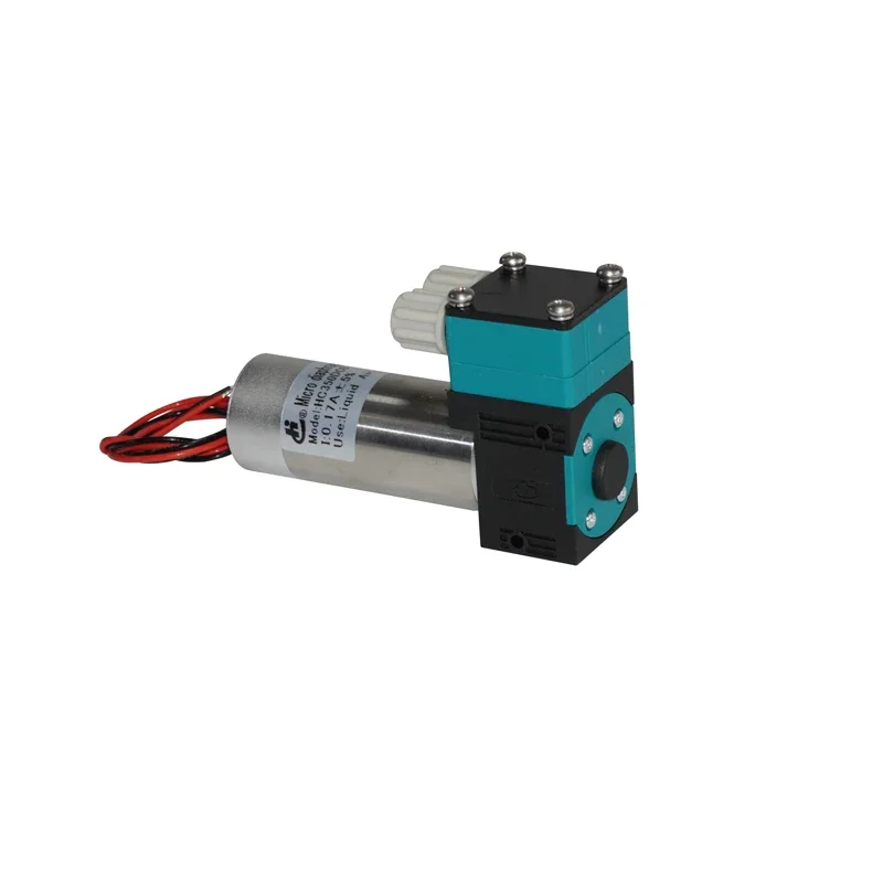 

China Diaphragm Pump Factory OEM Aquarium Water Mini Pump 12V 24V 450ml 55dB Suction Height 7m Max Vacuum -60kpa Mute HC 350DCB