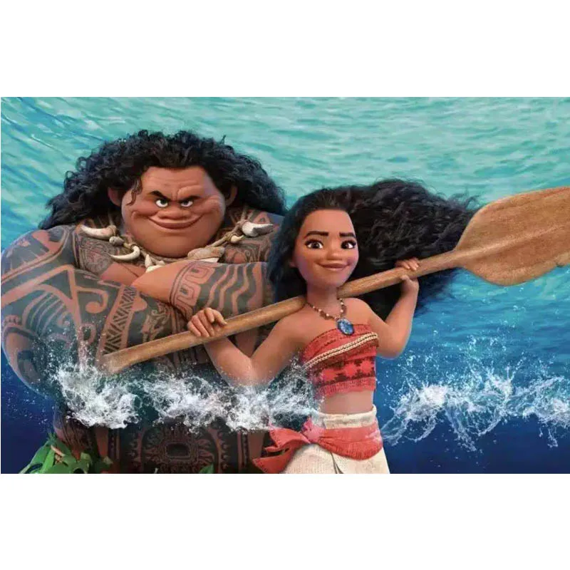 Disney Cartoon Character Moana Wall Art Canvas Painting HD Print Painting Children's Room Living Room Frameless