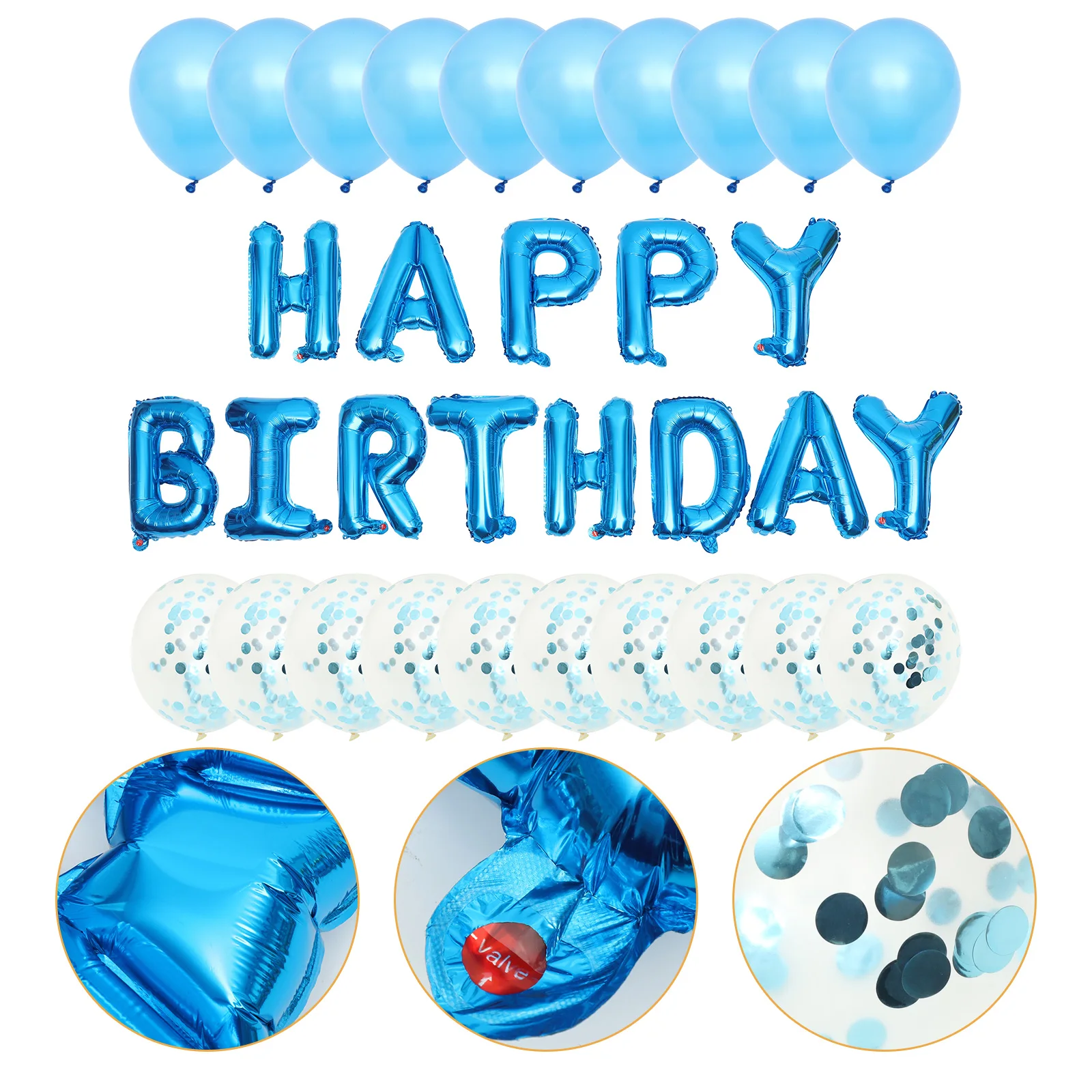 

1 Festive Party Latex Kit Decorative Layout Set Birthday Decoration Layout Decor Birthday Balloon Set Party