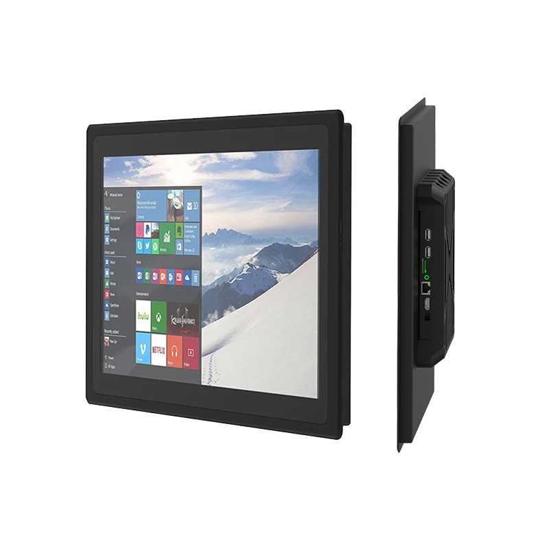 HD 15 Inch TFT Industrial LCD Display Full Flat 1024x768 Resolution Capacitive Touch Embedded  Cabinets VGA New