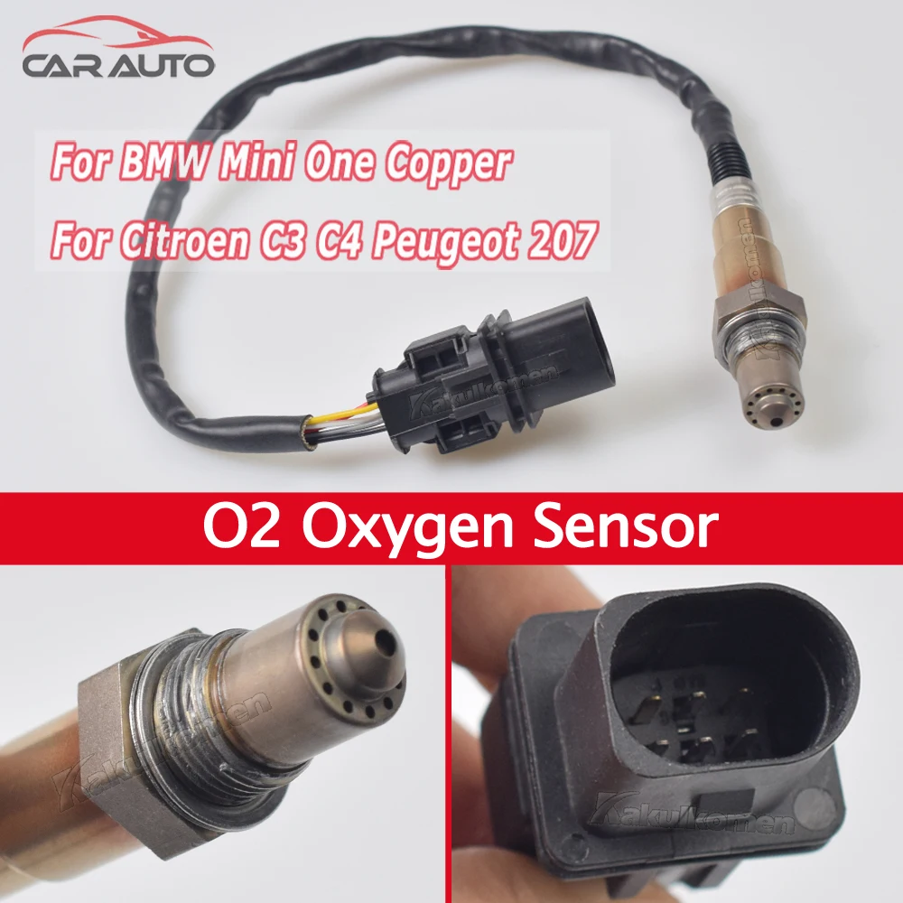 For Mini One Cooper Citroen Berlingo C3 C4 Peugeot 207 308 508 O2 Lambda Probe Oxygen Sensor 0258017113 0258017217 11787549860