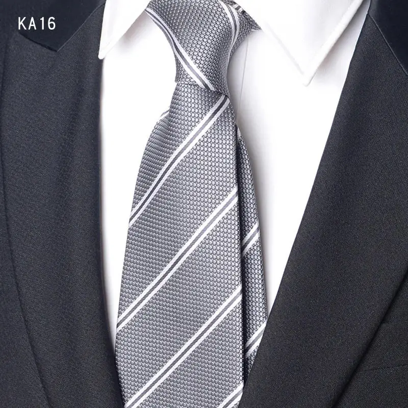 High Quality Handcrafted 9cm Wide Edition Cravat Blue Light Gray Striped Tie For Men\'s Business Attire Suit Commuting Necktie