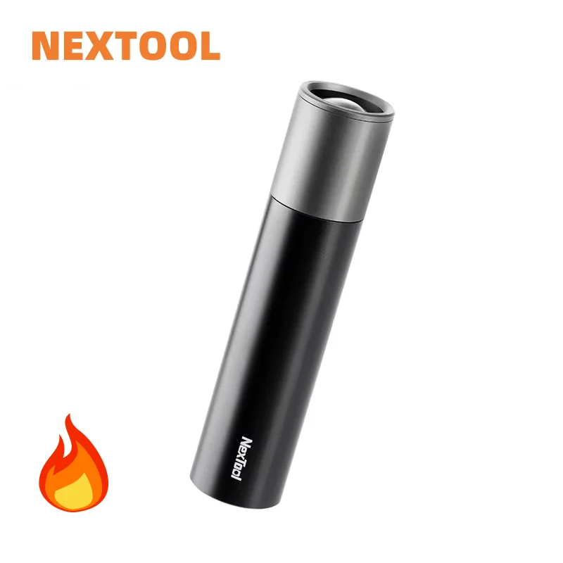 NexTool Flashlight Portable Warning Light High Quality Simple Zoom Home LED Light Dual Mode Switching Outdoor Camping Flashlight