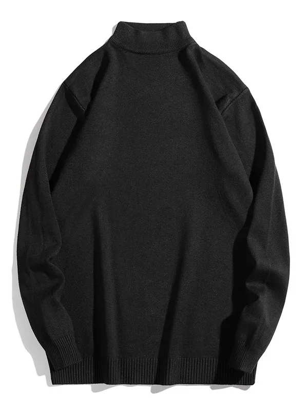 

Цветной длинный свитер све с высоким воротником для мужчин и женщин, простой внутренний теплый осенне-зимний свитер, модный трикотаж, базовый слой irt