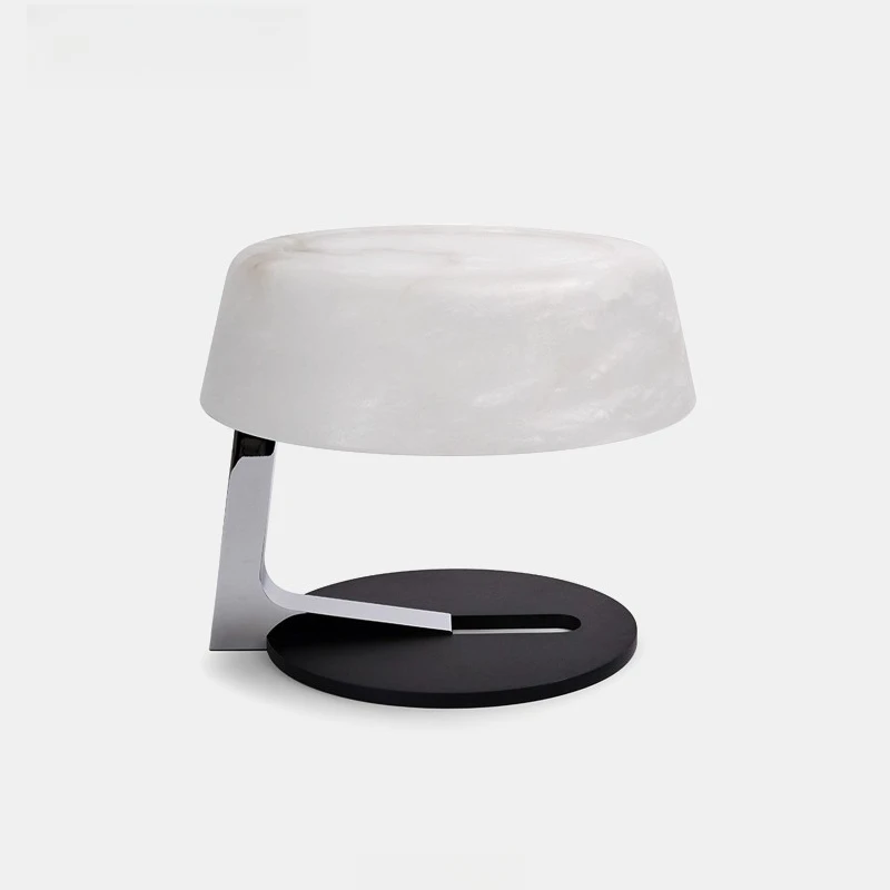 Popular Style Spanish Natural Marble Stainless Steel Quality Desk Lamp Living Room Bedroom Study Desk Reading Lighting Desk Lamp