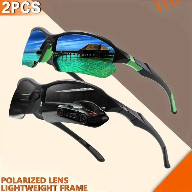 2 Pcs Of Cool Casual sunglasses For Party Wear, Can Be Worn With Exaggerated Outfits, Light And Comfortable sunglasses, Unisex