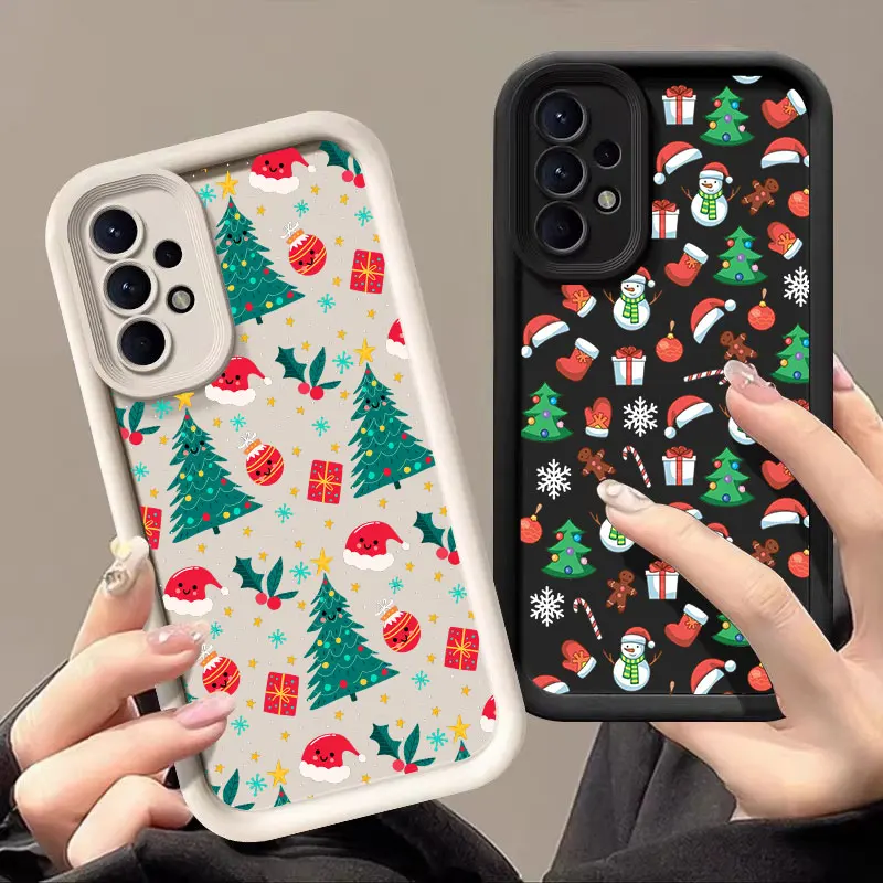 Merry Christmas New Year Gift Case For Samsung Galaxy A55 A35 5G A13 A54 A53 A52 A34 A06 A32 A14 A23 A24 A12 A51 A71 Phone Cover