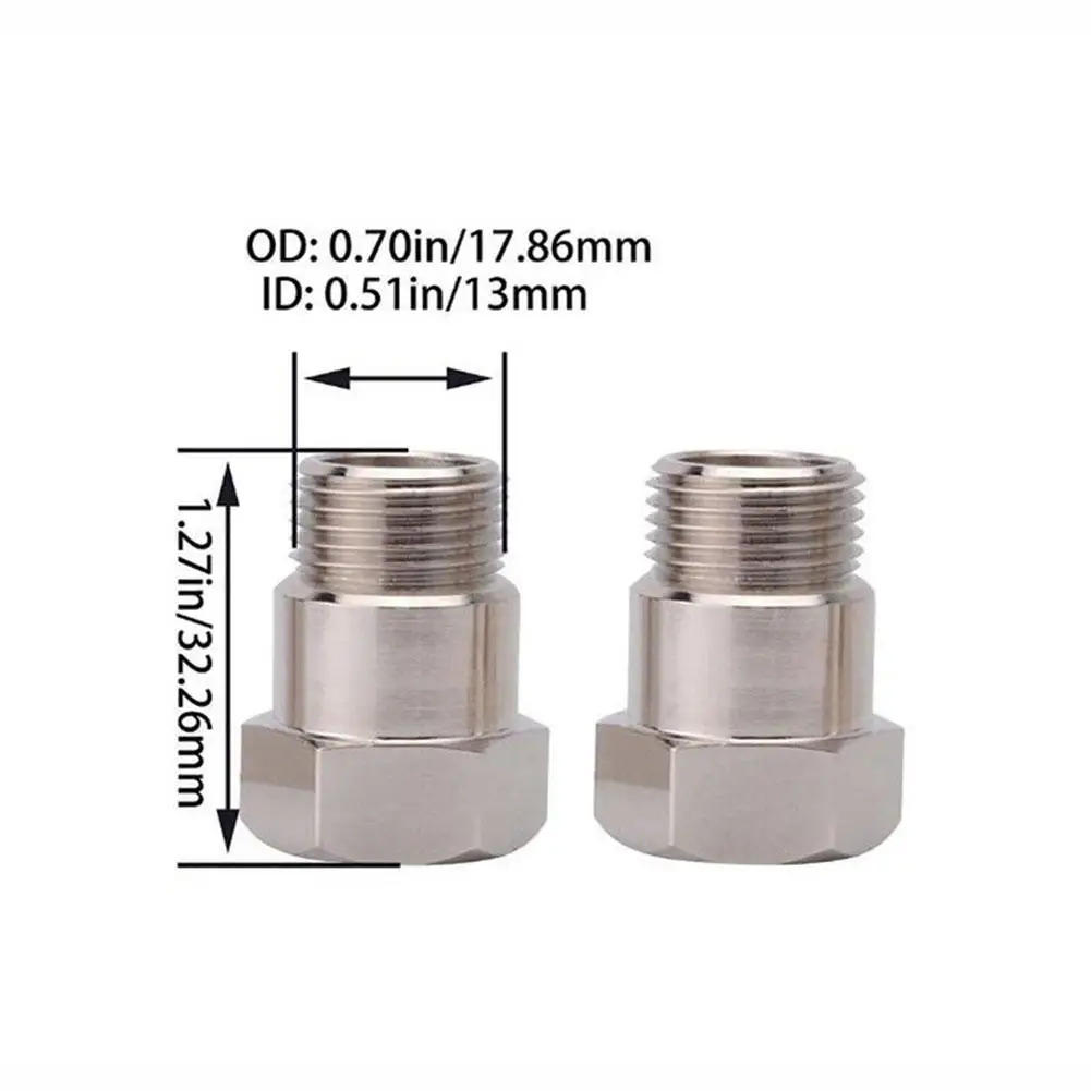 2PCS Sensor Connector Universal Non Foulers CEL Extender Light Spacer O2 Adapter Engine Check Sensor Eliminator Oxygen