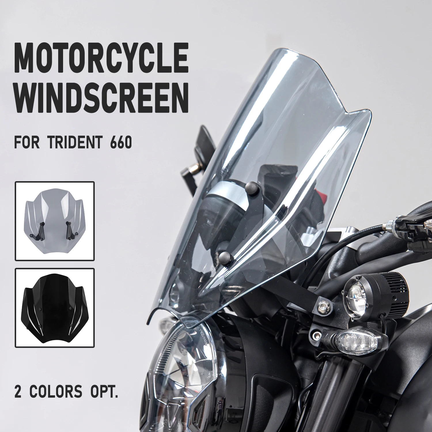 Trident660 Motorcycle Parts Windshield Windscreen Airflow Wind Deflectors Fly Screen Parabrisas For Trident 660 2021 2022 2023