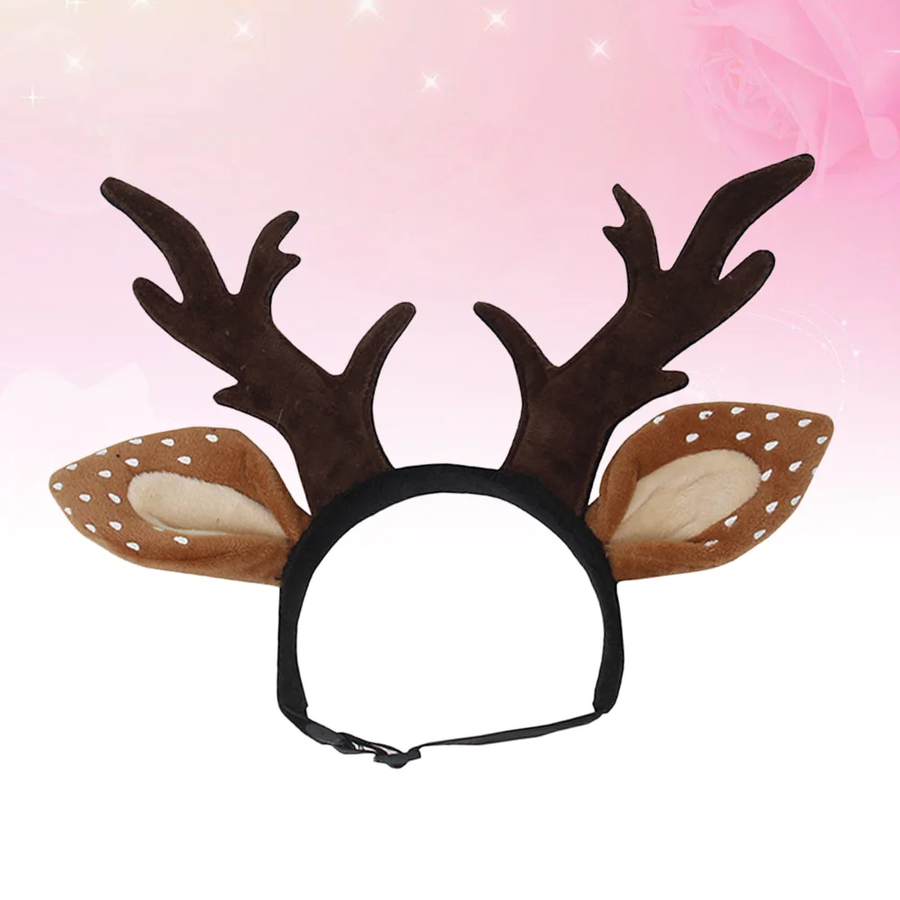 Reindeer Dog Costume Puppy Ears Toys Headband Halloween Christmas for Cat Child