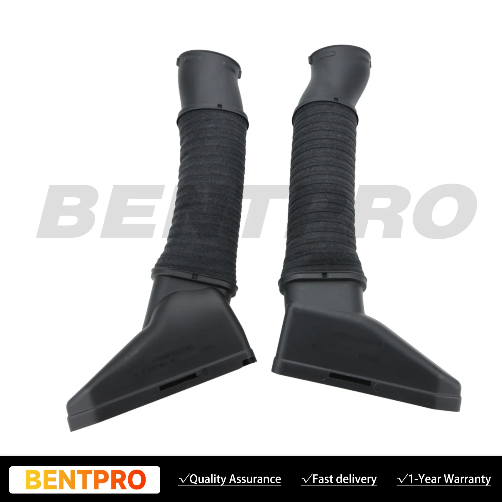 1Pair Left+Right Air Intake Hose Pipe For Mercedes Benz S550 S63 AMG 2014-2017 A2780905082 A2780904982