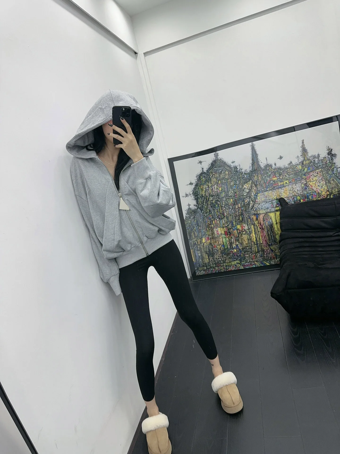 

Women's Clothing hooded zipper sweatshirt jacket New 016