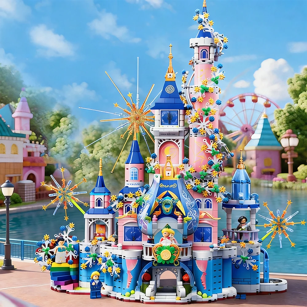 Kit d'assemblage de modèles, accessoires pour maison de poupée, ensemble Château des rêves, kit de construction avec manuel détaillé, cadeau créatif parfait pour les constructeurs, adapté à la décoration intérieure, utilisé pour le développement de l'imagination
