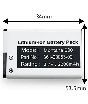 New  Montana 600 Battery for Garmin Alpha 100 GPS