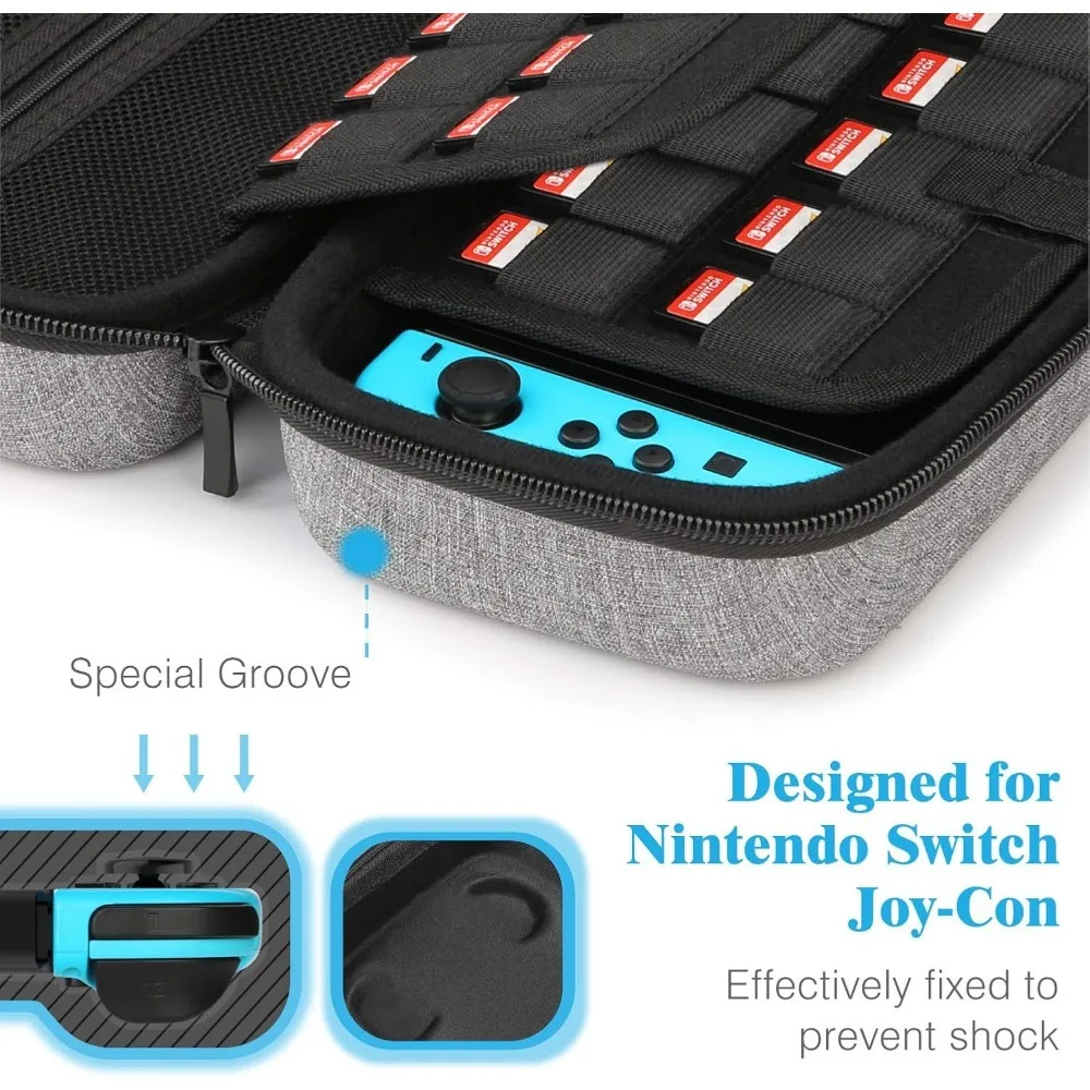 Case for Nintendo Switch and Switch OLED Bag Protection Switch Carrying Case Cover for Nintendo Switch Console and Accessory