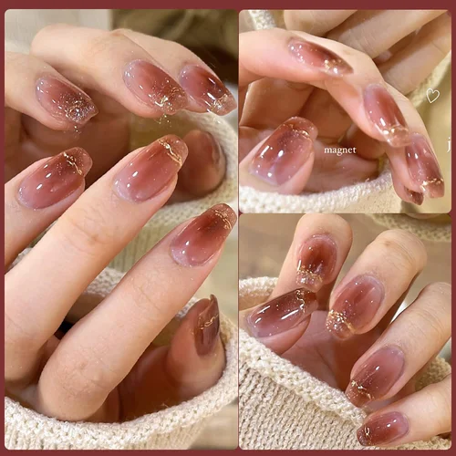 Imagen 2 del producto LILYCUTE 7ml Gel de gelatina translúcido esmalte de uñas otoño colorido rosa rojo púrpura Semi Soak off UV LED Nail Art UV LED Gel barniz