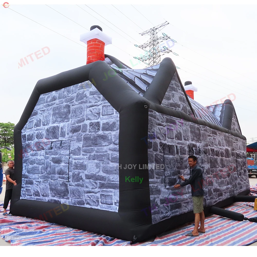 Free Door Shipping 10x5m Giant Inflatable Irish Pub Tent Party Event Bar Inn for Sale