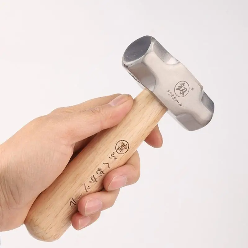 652F Handcrafted Short Handle Octagonal Hammer High Carbon Steel Head Handle Hammer for Secure Inlay