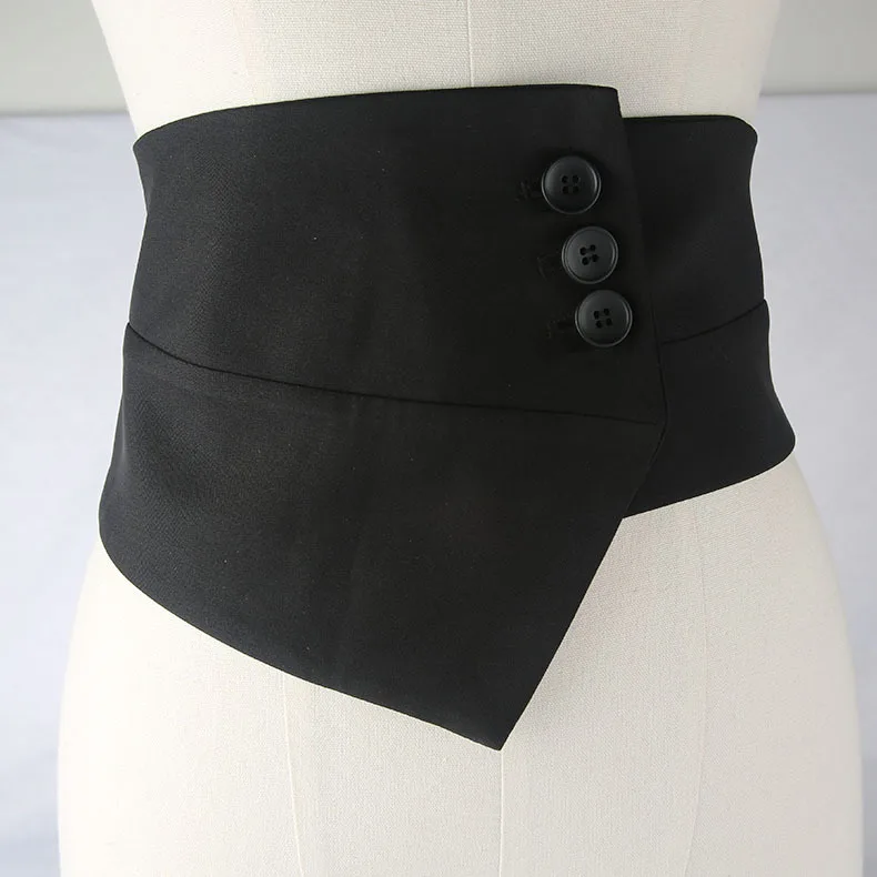 

2024 New High Quality Female Dress Black Corset Belt Stretch Cummerbunds Waistband Fashion Wide Elastic Designer Belts for Women