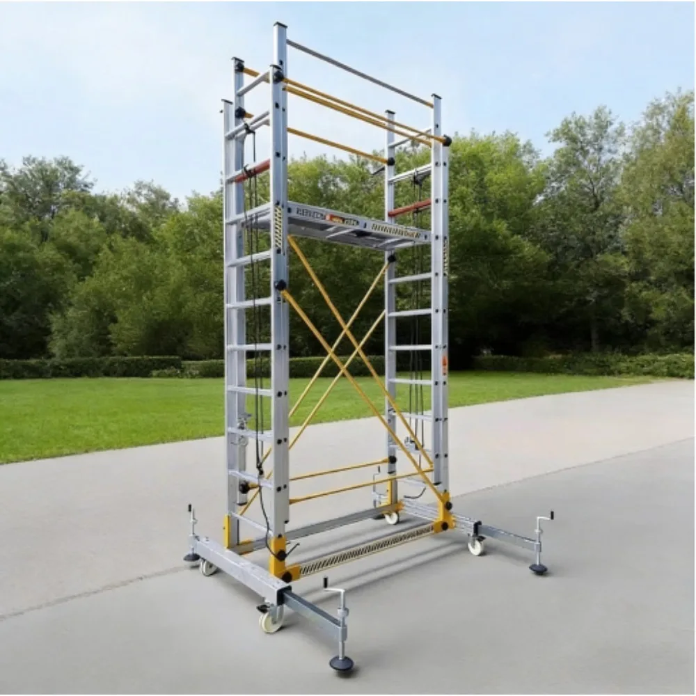 

Aluminum Alloy Folding Mobile Climbing Ladders, Telescopic Scaffolding, Lifting Ladders, and Aerial Work Platform Ladders