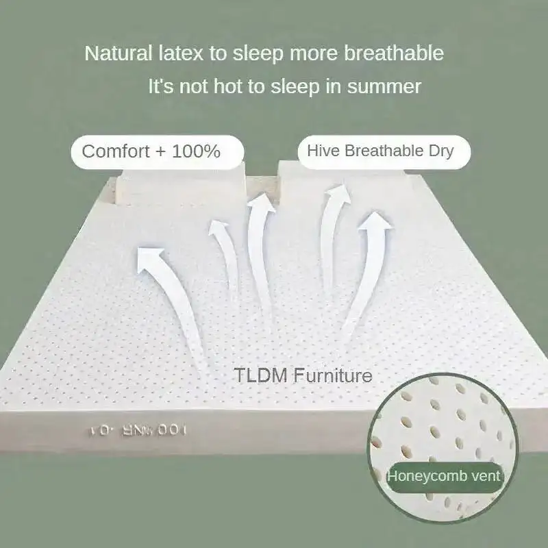 Mat Light Thailand Furniture Natural Luxury Tatami Latex Bedroom Mattress 6/10/12cm Hotel Thickness Soft Cushion Double Mattress
