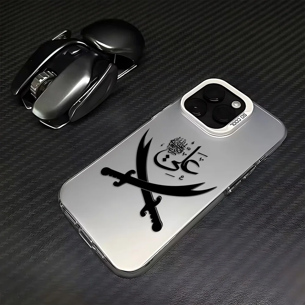 Epc الإمام Hussain Shia علي جراب هاتف آيفون 16e 16 15 14 13 12 11 mini Pro Max X XR XSMAX 8 7 Plus مكافحة سقوط ماتي