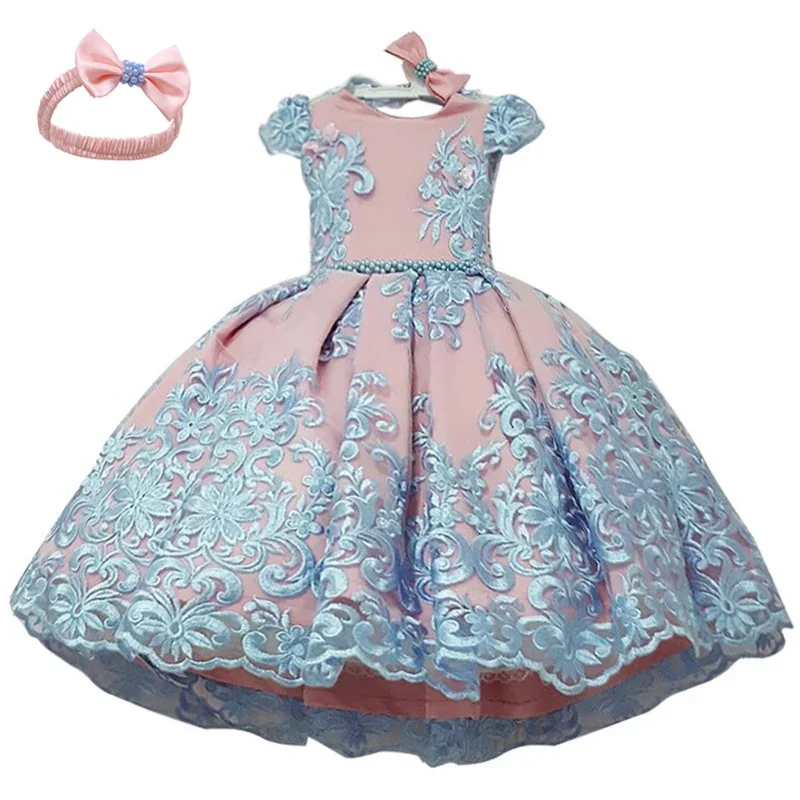 Baby Girl Dress 1 Year Birthday 3 6 9 12 18 24 Months Toddler Girl Clothes Lace Christening Gown Princess Infant Party Dresses