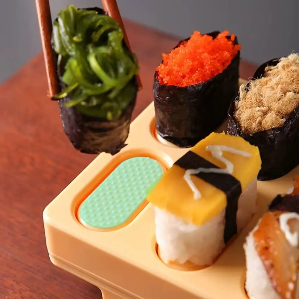 Rectangular Shape Sushi Rice Ball Mold Nonstick 10 Grid Japanese Sushi Mold Easy Demold Reusable Onigiri Sushi Maker Kitchen Use