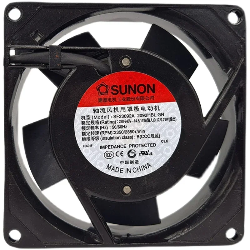 

+Новинка 9 см для SF23092A 2092HBL.GN 9225 AC 220 В 37 куб. футов м, 2850 об/мин, встроенный вентилятор, объем воздуха