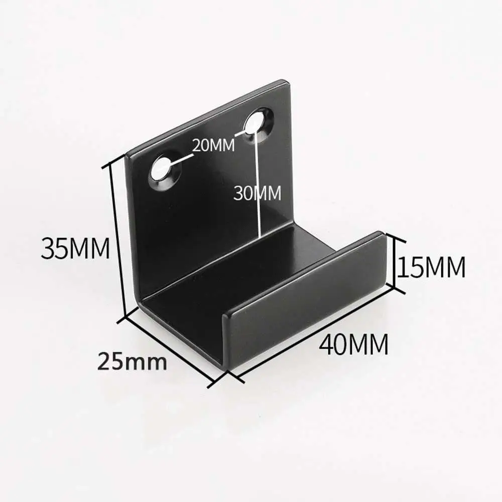 2Pcs Stainless Steel Hanging Code Wall Fixing Clip U Shape Tile Mirror Board Display Rack Multifunction Firm Hook Accessories