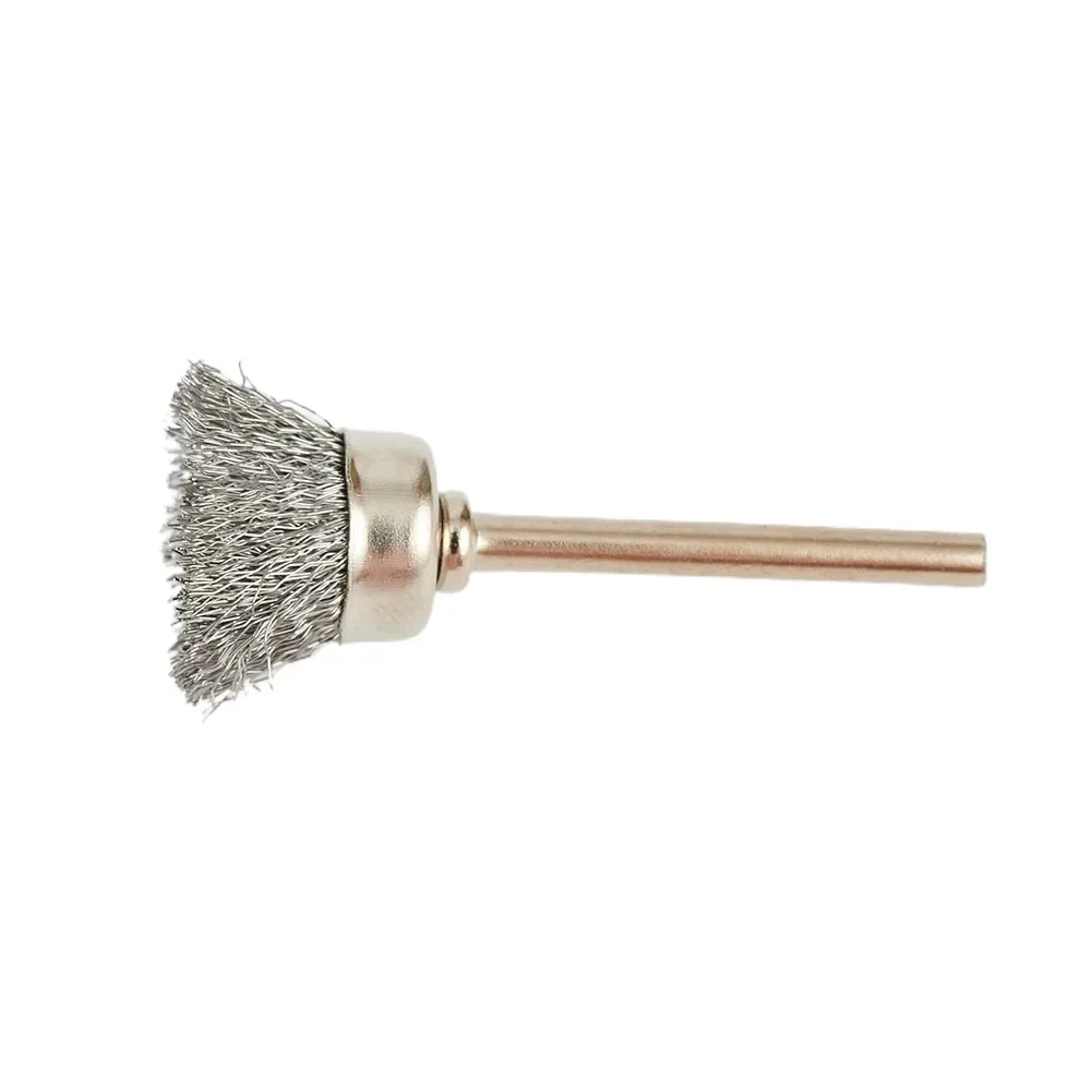 9 Uds. Cepillo de alambre de acero inoxidable de 5mm-25mm, herramienta rotativa de rueda de alambre, eliminación de óxido de Metal, pulido para dispositivos microelectrónicos