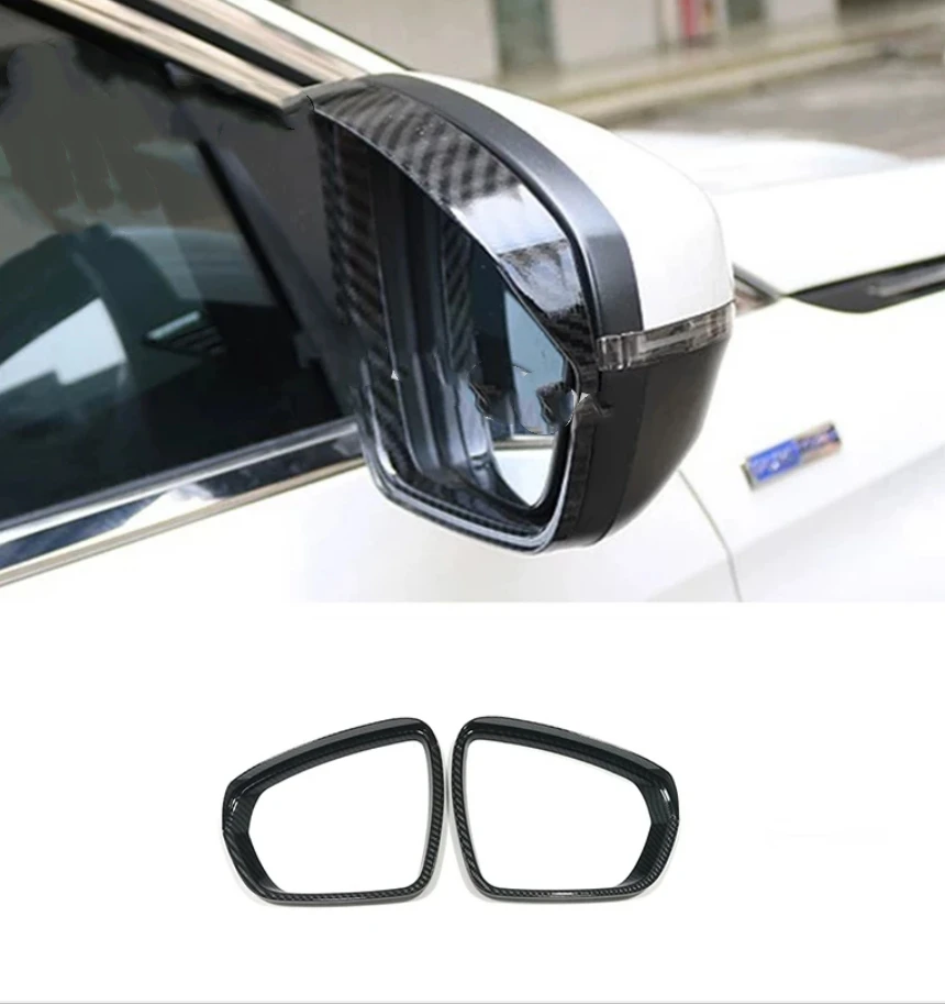 Car Rearview Mirror Block Rain Eyebrow Cover Trim Exterior For Citroen C5 Aircross Peugeot 3008 GT 5008 2nd  2017-2020