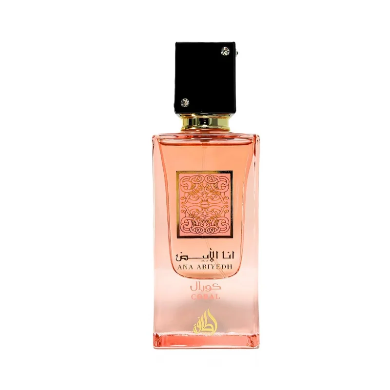 

Lattafa Ana Abiyedh Coral for Unisex Eau de Parfum Spray, 2.0 Ounce / 60 ml