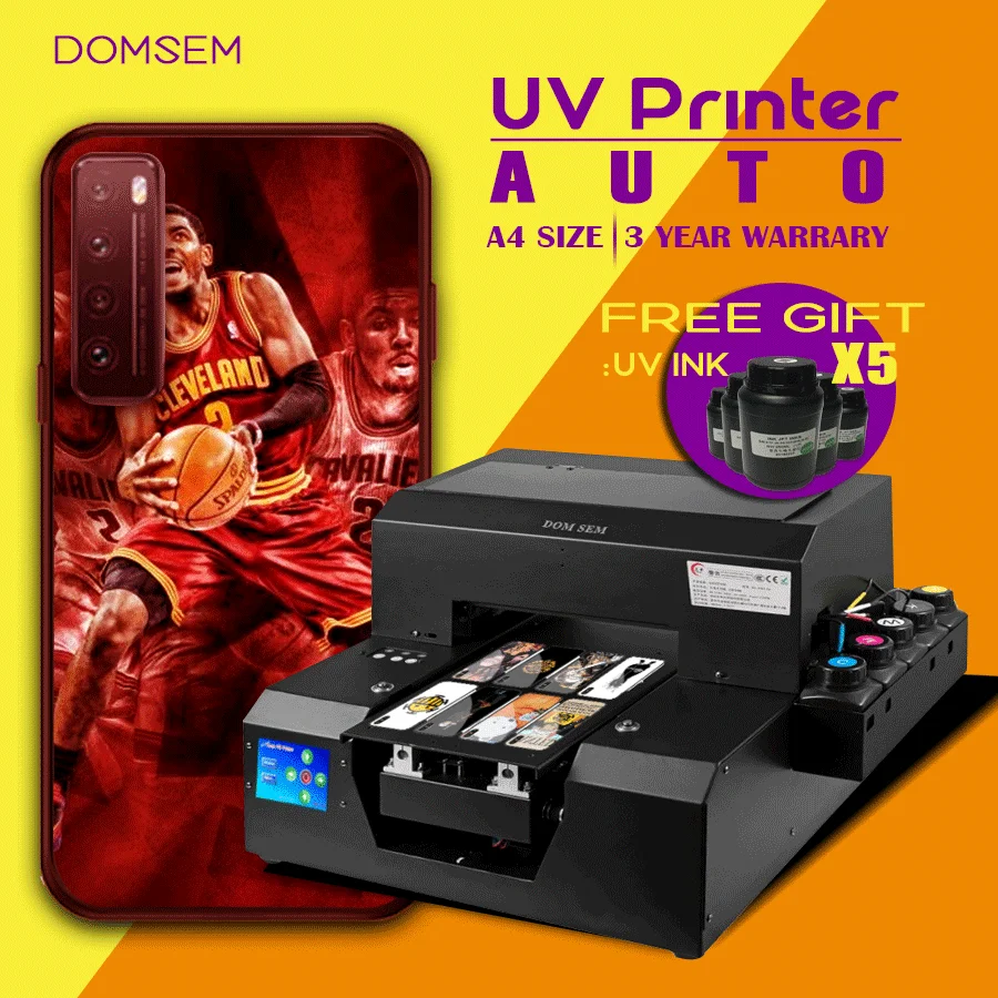 

2019 newest A4 UV Printer cell phone case Printers mobile phone cover Printer Machine