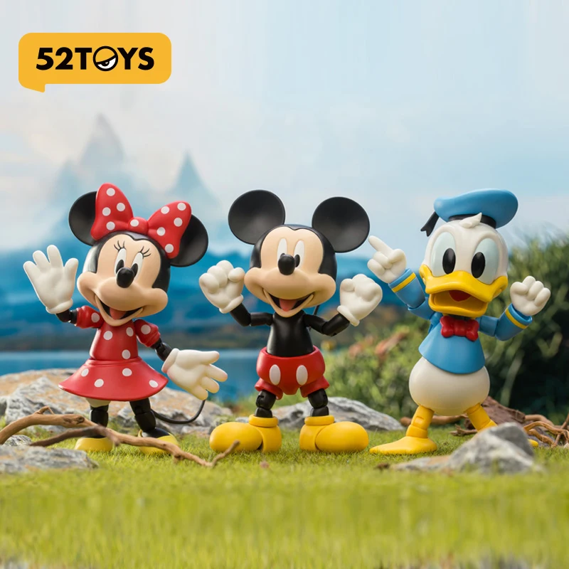 52 لعبة ميكي ماوس وأصدقائه دونالد داك ميني سلسلة ألعاب دمى إبداعية تماثيل متحركة مشتركة مجموعات ديكور هدايا #1