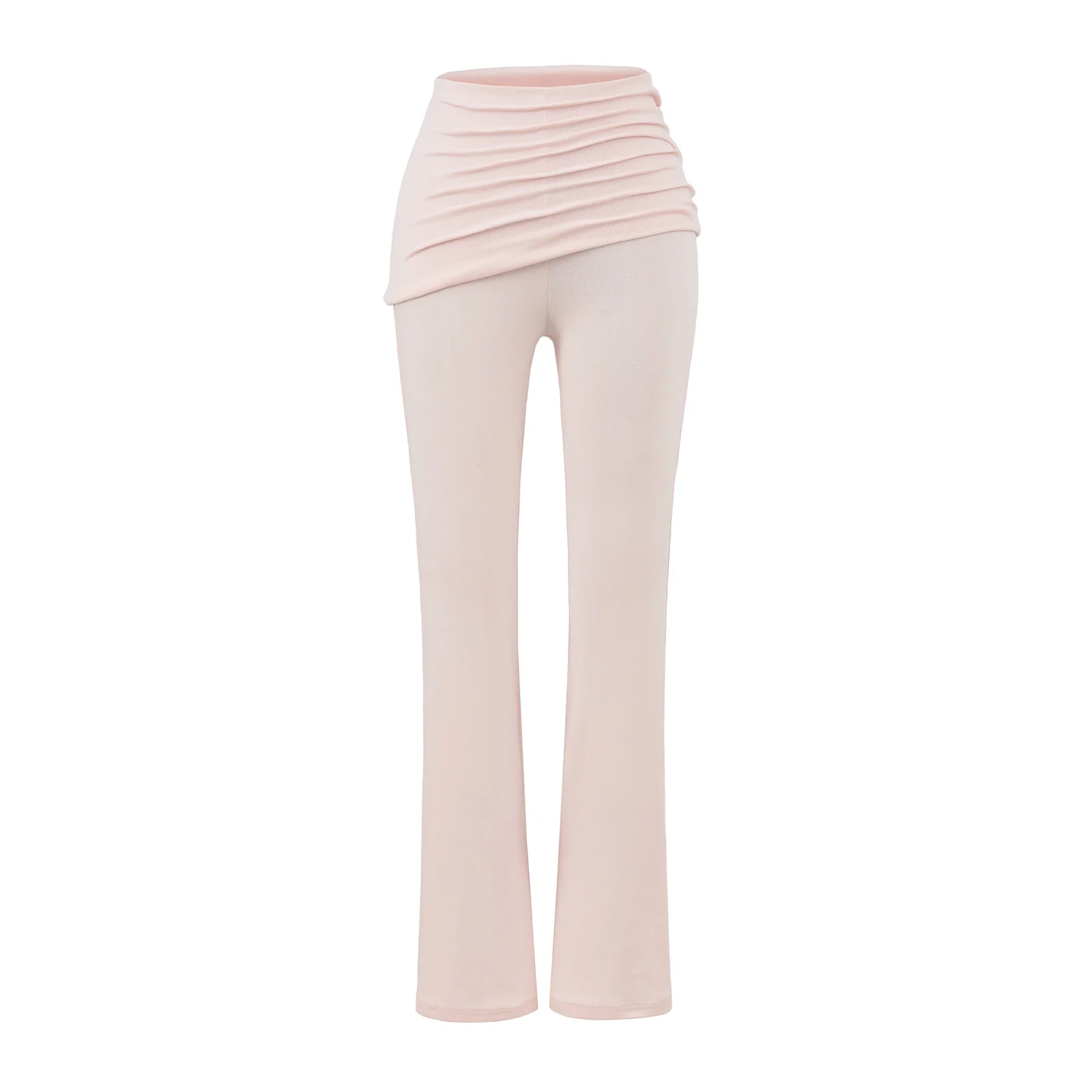 Street Sle Pure Color Yoga-Sporthose für Damen, hohe Taille, ausgestellte Freizeithose, sexy, enges Po-Design, sinnliche Cloud-Hose