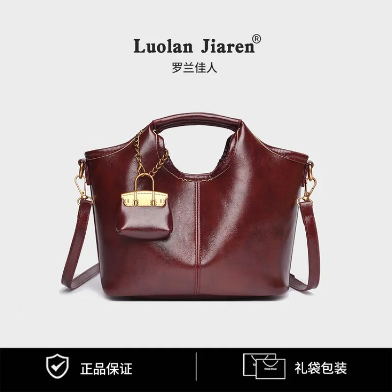 

Винтажная модная женская сумка из высококачественной минималистской кожи и модного дизайна, сумка через плечо с буквенным логотипом