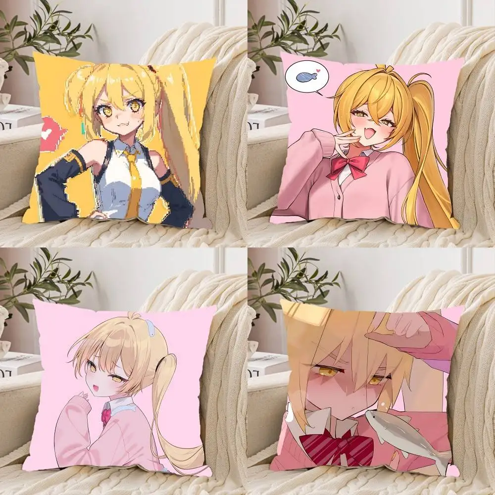 

Cute A-Akita NeruS Kawaii Pillow Case Throw Pillow Cover Nordic Vintage Style Cushion Covers Home Living Room Sofa Couch Seat D