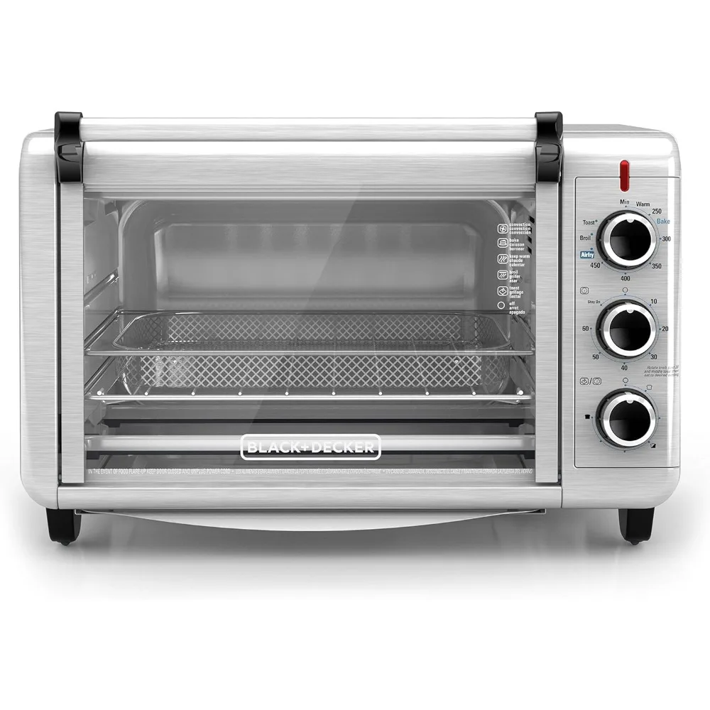 Aço inoxidável Air Fry Torradeira Forno, TO3215SS, 6 fatias