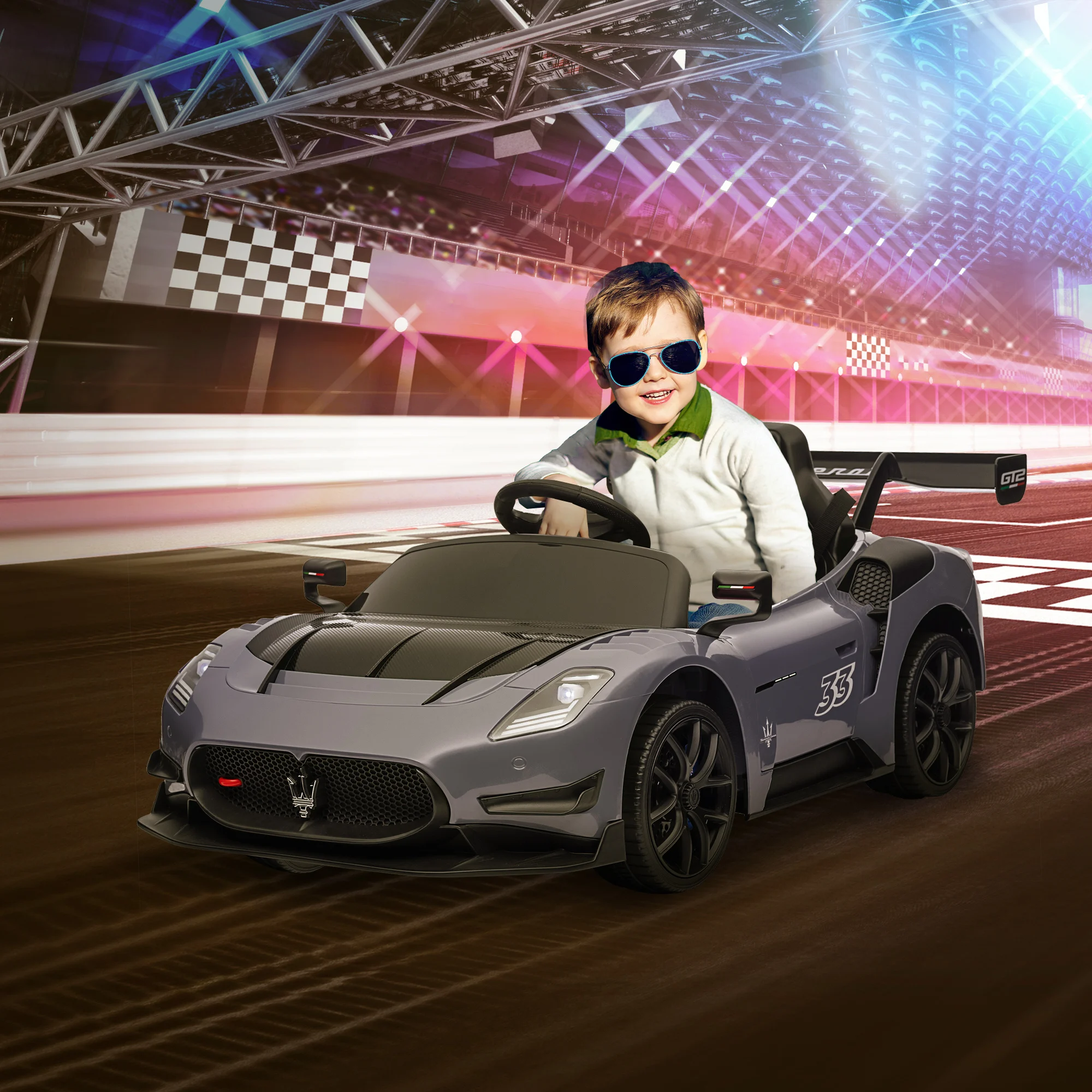 Auto Elettrica Aiyaplay Per Bambini +3 Anni Maserati Gt2