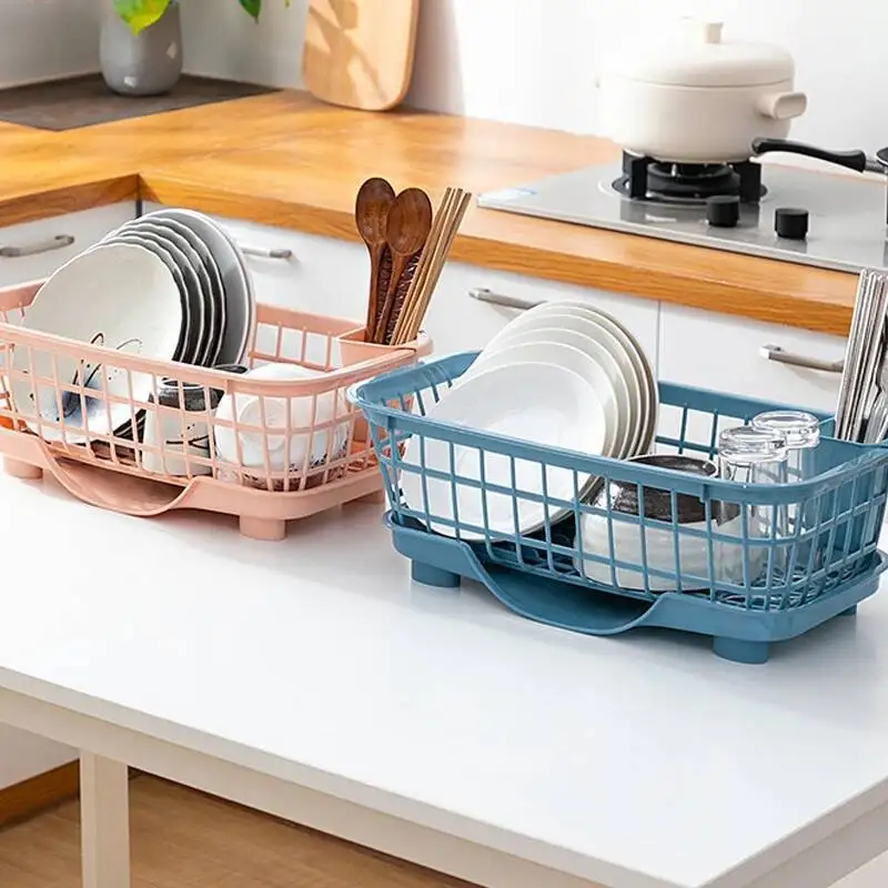

Drying Rack Fast Drainage Detachable Base Drainboard Design Strong Plastic Drainer For Dish Fork Chopsticks