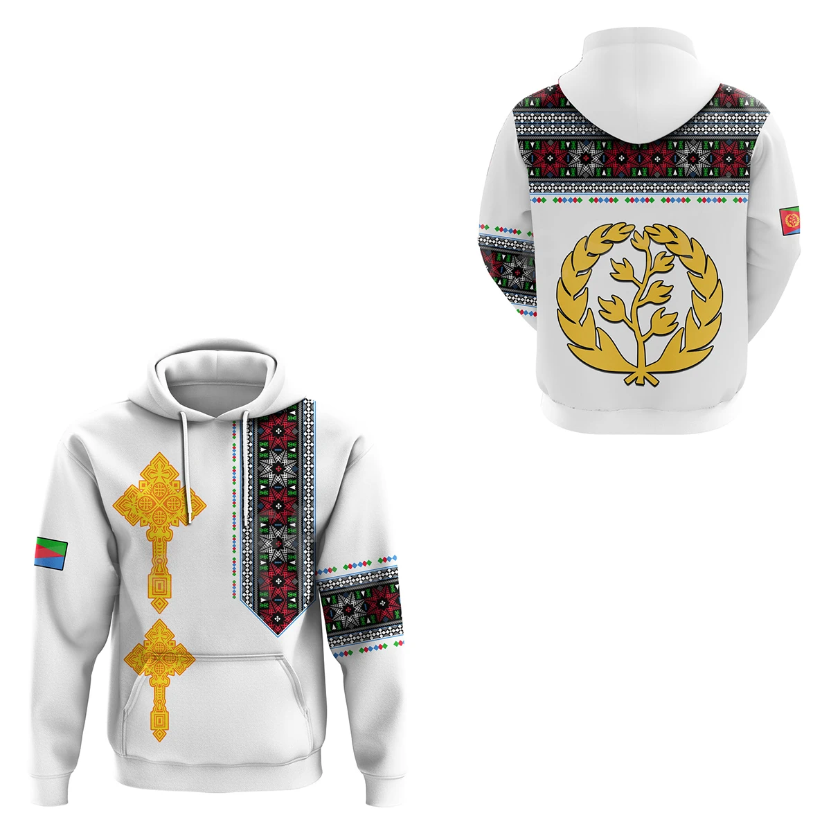 

Tessffel NewFashion Black History Africa Country Eritrea Flag Tribe Retro Tracksuit 3DPrint Men/Women Casual Pullover Hoodies A2