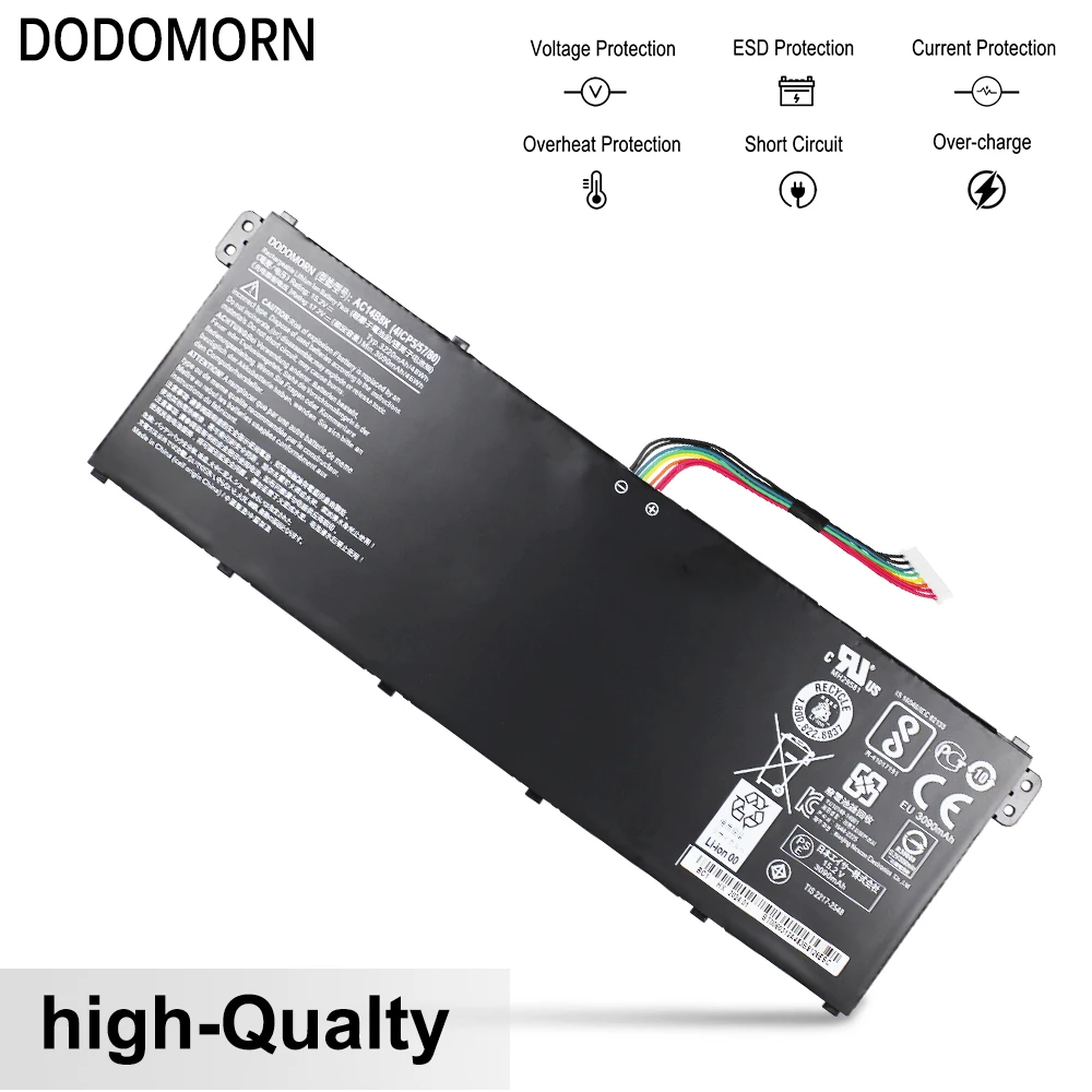 Imagem -03 - Dodomorn-acer Chromebook Laptop Bateria Ac14b8k 11 13 15 Cb3111 Aspire Es1-131 Es1511 Es1-512 Es1-521 Es1-531 Es1731