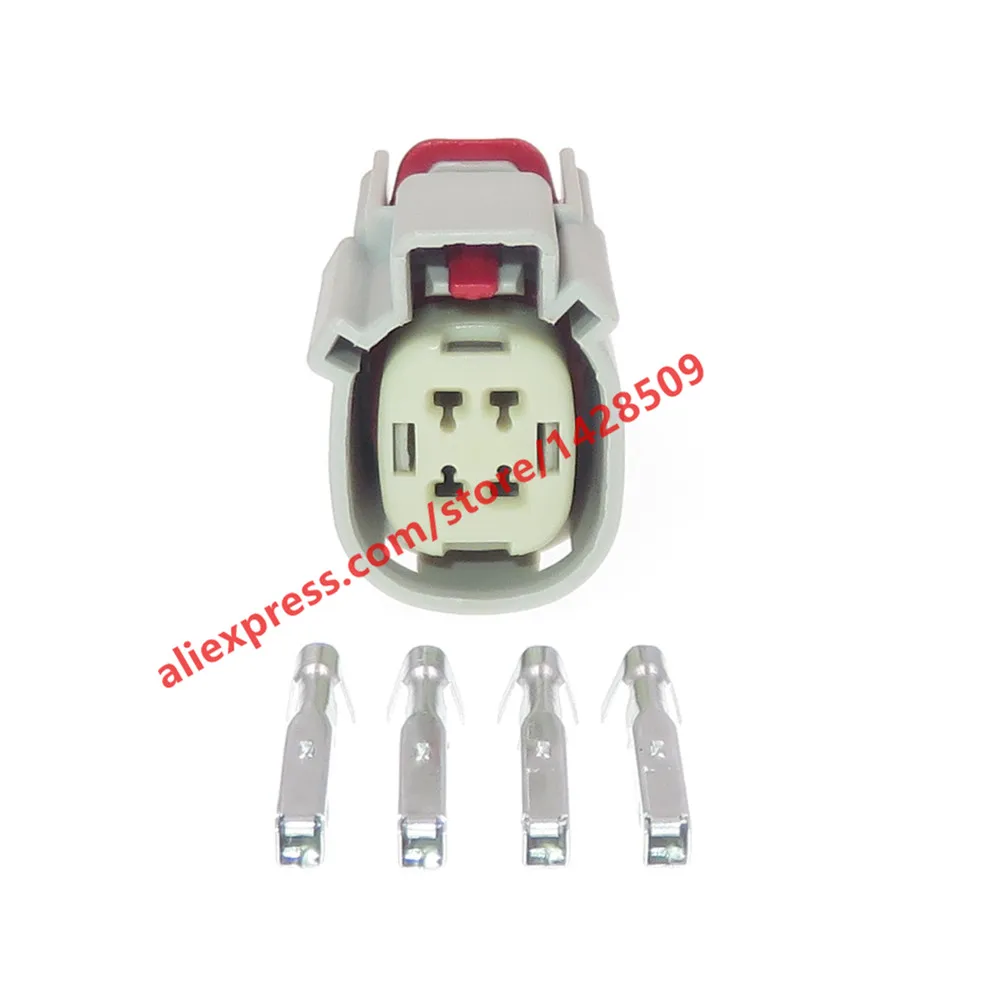 1 Set 4 Pin Automotive Headlight Socket Waterproof Lamp Light Connector For Ford 33472-0407 33472-4002 33472-0402