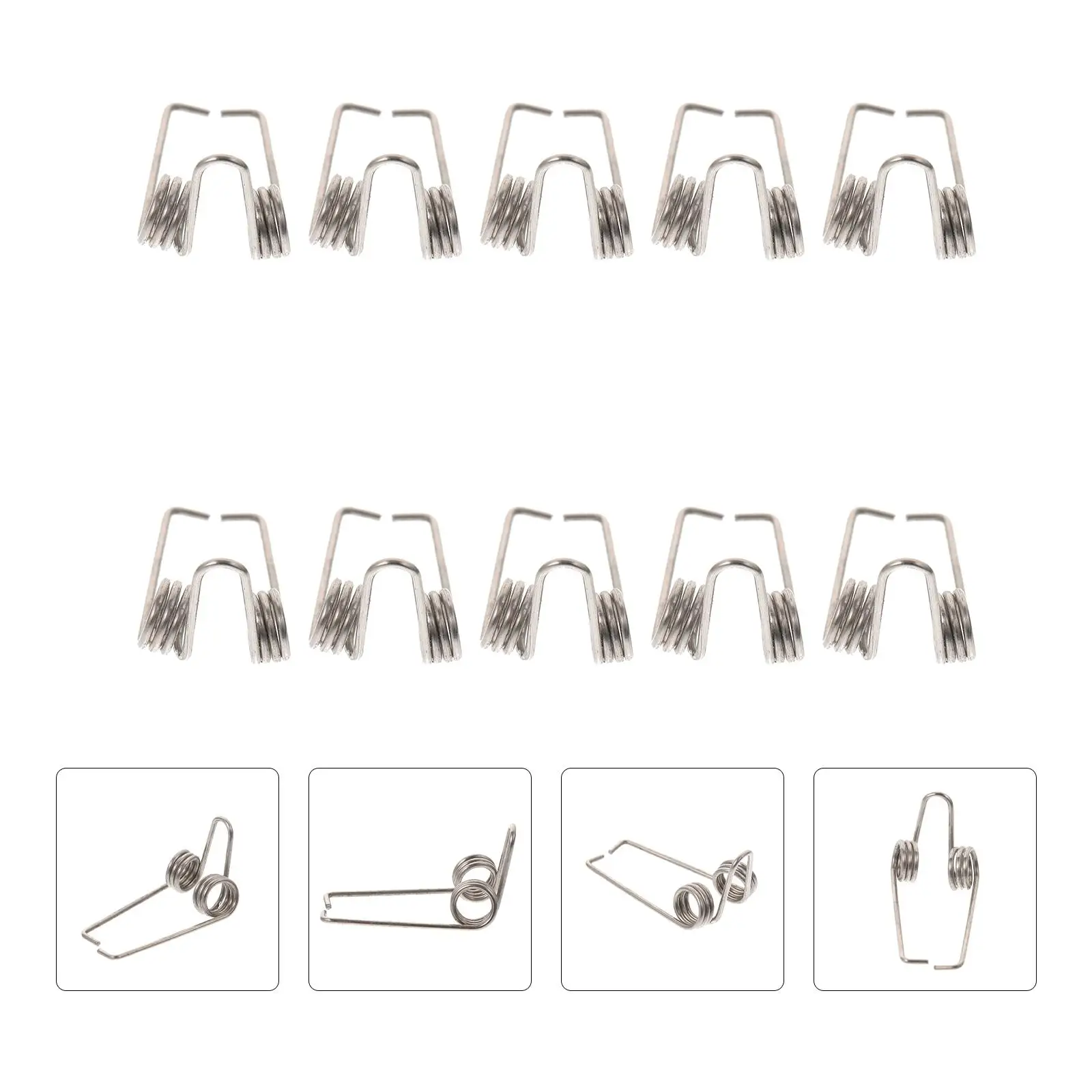 

10 Pcs Water Key Spring for Trumpet French Horn Tuba Black Long Instruments Drain Clique Mountings Replacements Suitable Most