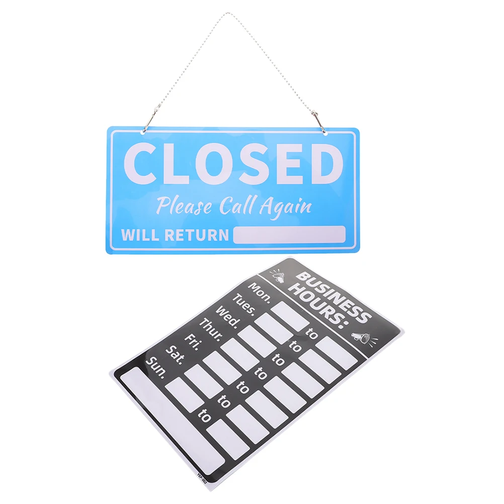 

Erasable Business Sign Shop Opening Hours Signboard Store Display PVC Lasting Bright Unfaded Easy Doors for Door