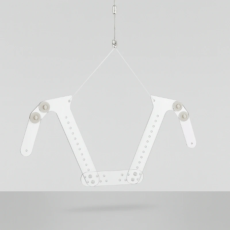 ‌Acrylic Transparent Invisible Hangers Clothes Pants Photo Shooting White Background Garment Display Mannequin Accessories