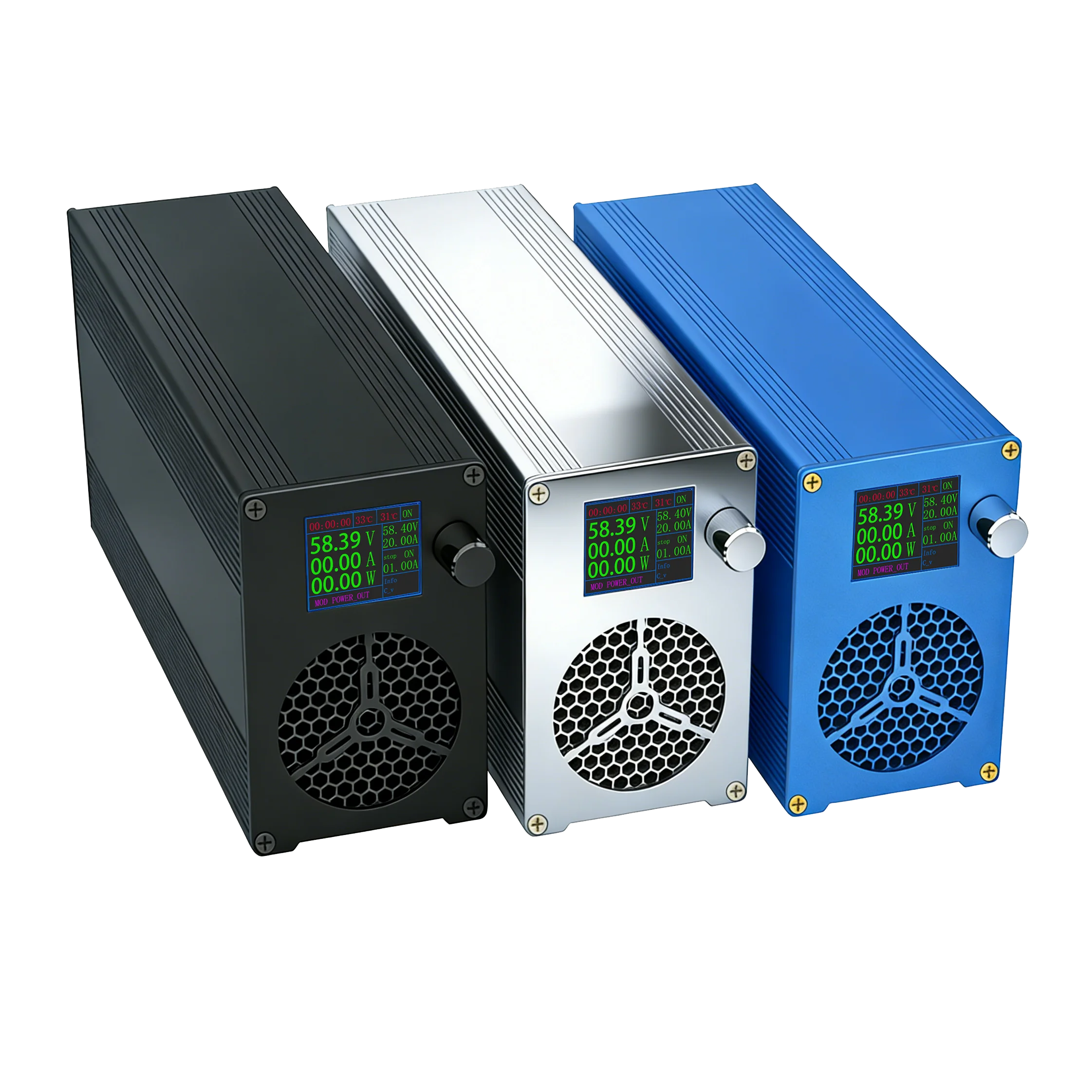 0-100V0-20A Lifepo4 Charger 12V/24V/36V/48V60V72V/84V Fast Charger Lithium Battery Charger Adjustable Current/Voltage